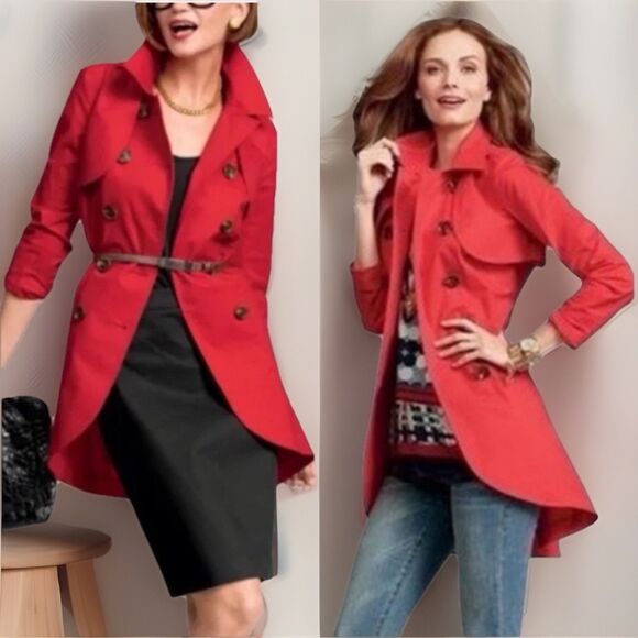 Cabi Women's    Convertible jacket  334 poppy SZ 8 NWT - Picture 1 of 12